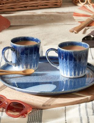 Denby Set of 2 Studio Blue Accent Mugs, Blue