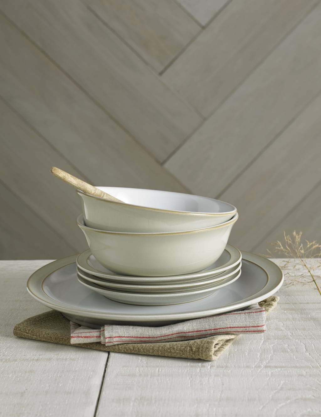 12 Piece Linen Dinner Set