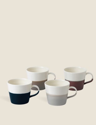 

Royal Doulton Set of 4 1815 Coffee Studio Small Mugs - Multi, Multi