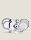 16 Piece Pacific Blue Dinner Set