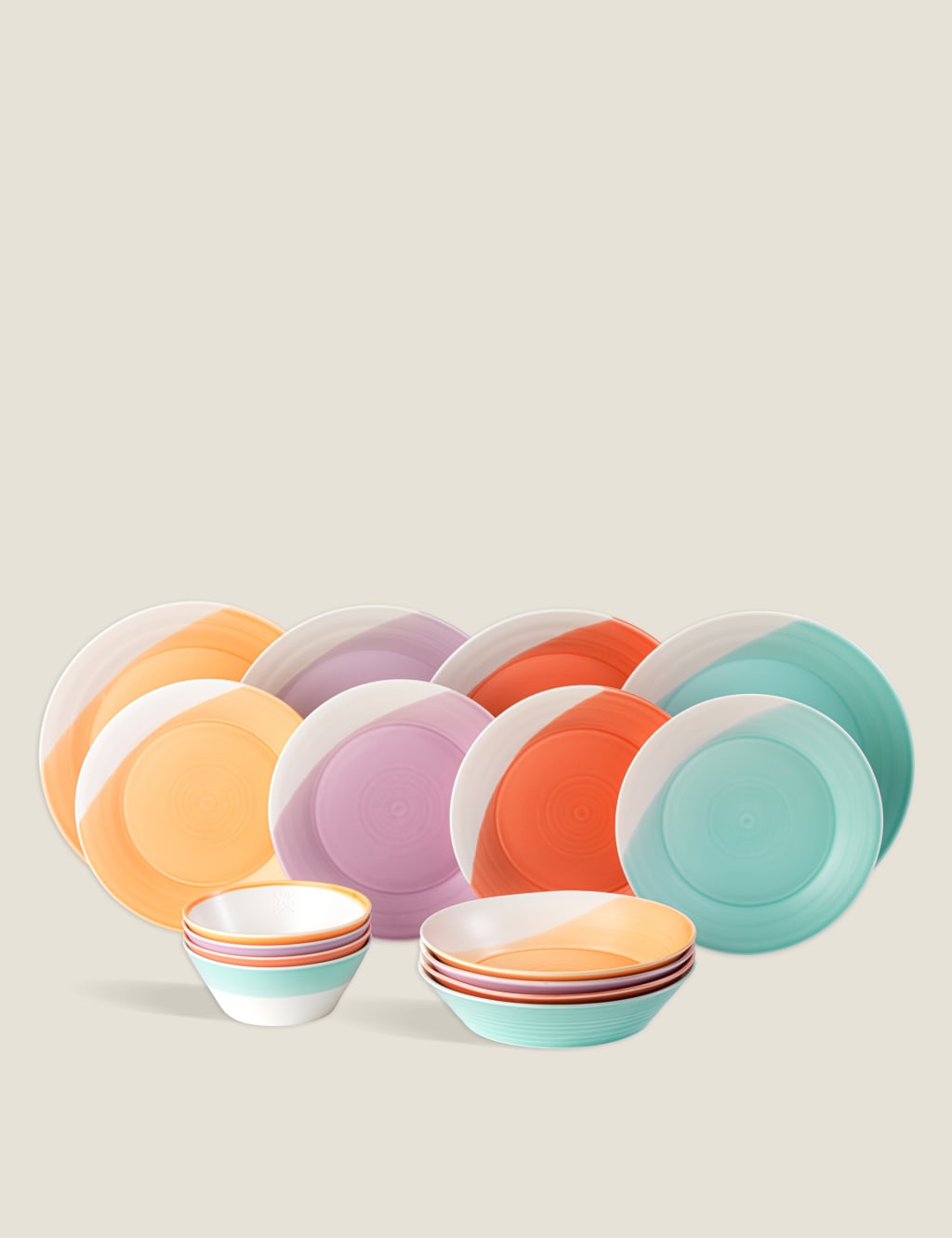 16 Piece 1815 Bright Colours Dinner Set