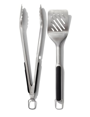 

Oxo Good Grips Grilling Turner and Tongs Set - Silver, Silver