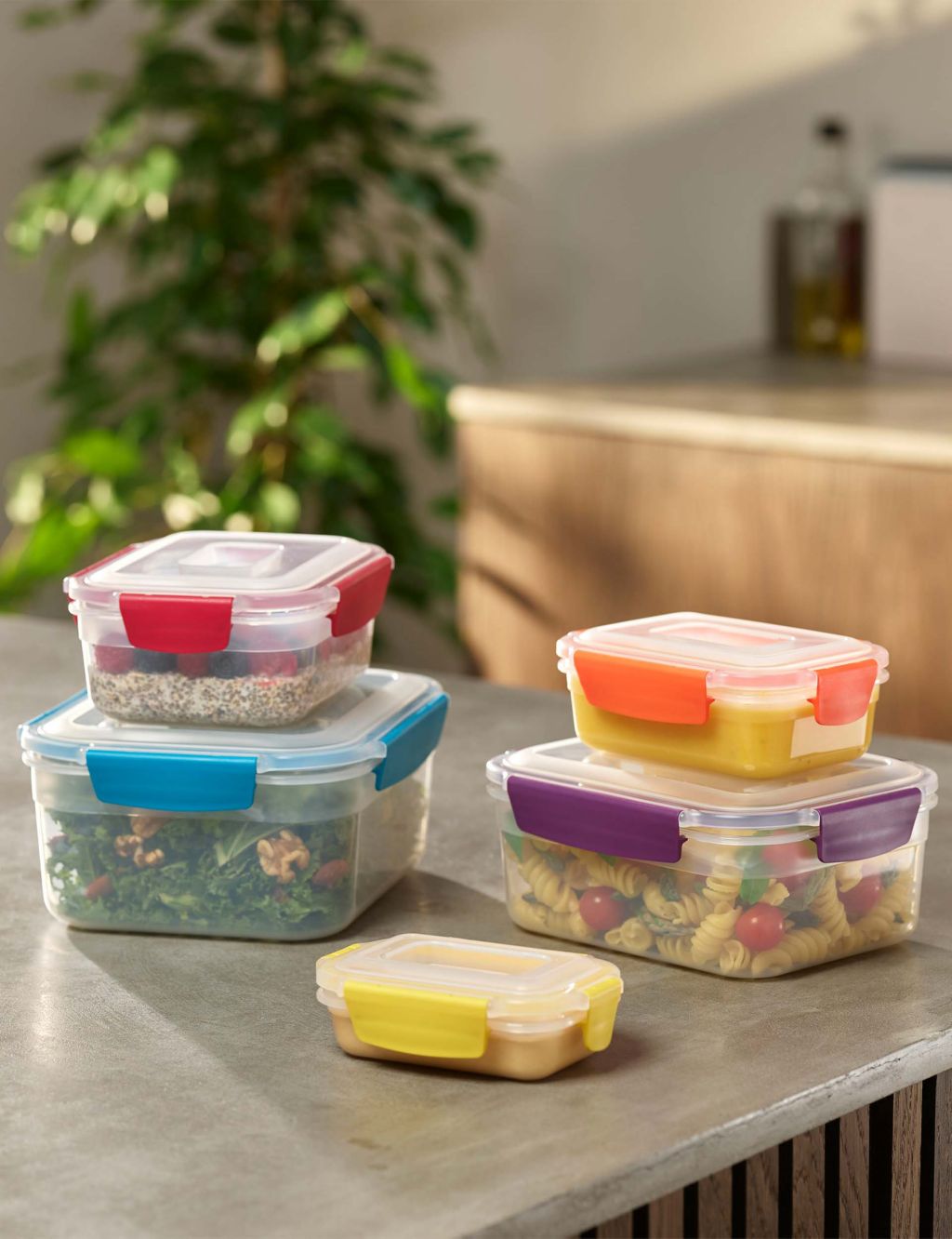 Set of 5 Nest Lock Storage Containers image 2