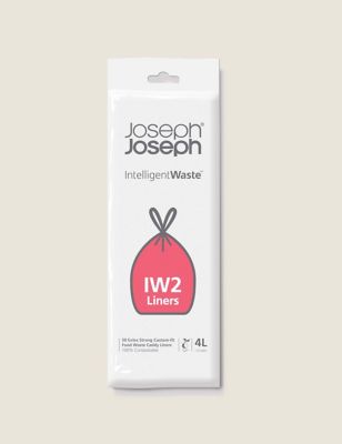 Joseph Joseph 50pk Intelligent Waste Caddy Liners - White, White