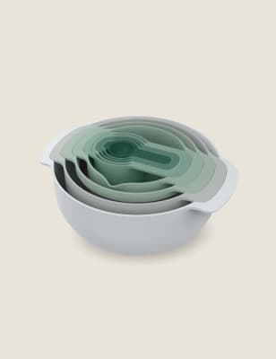 

Joseph Joseph 9 Piece Nest™ Plus Bowl Set - Sage Green, Sage Green