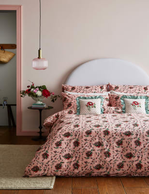 

Cath Kidston Pure Cotton Forever Rose Bedding Set - Pink, Pink