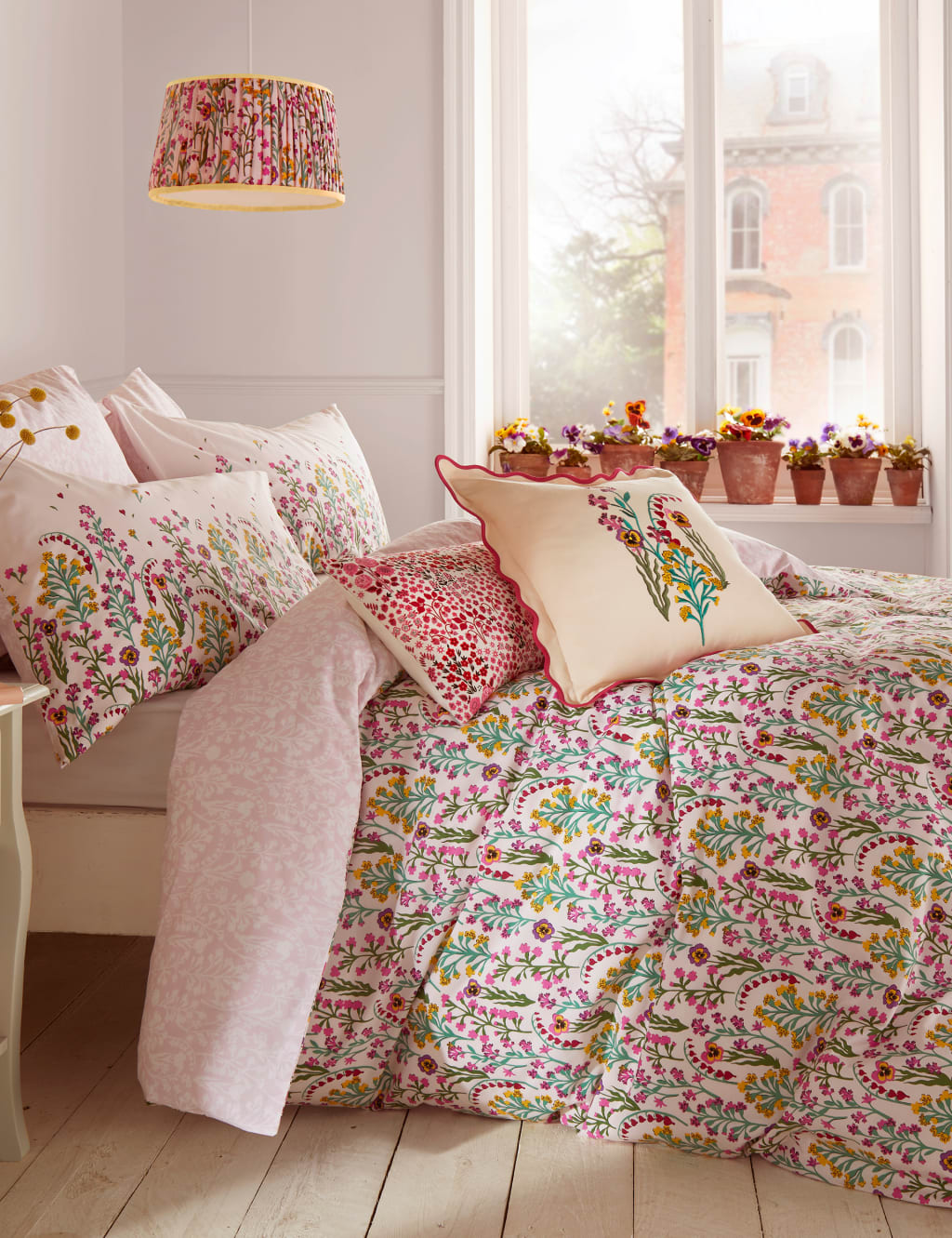Pure Cotton Paper Pansy Bedding Set image 1