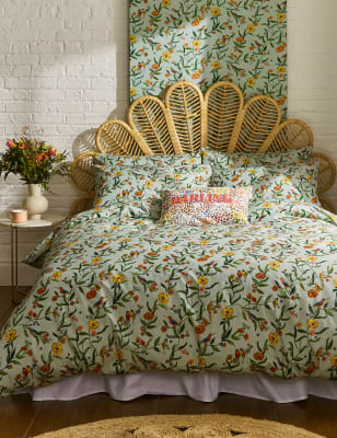 

Cath Kidston Pure Cotton Summer Birds Bedding Set - Sage, Sage