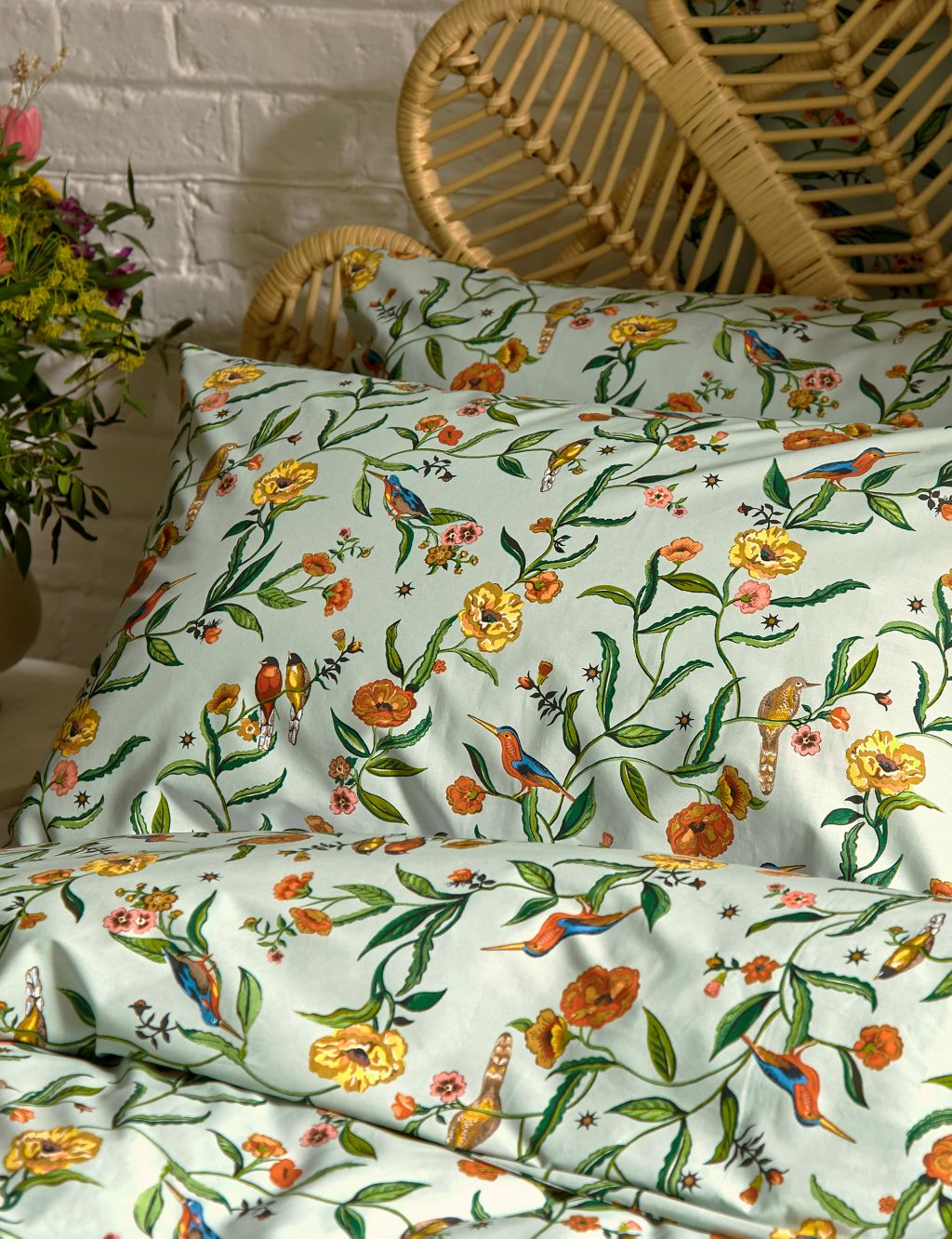 Pure Cotton Summer Birds Bedding Set image 2