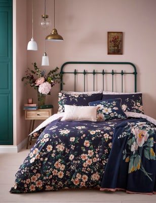 

Cath Kidston Pure Cotton Spitalfields Bedding Set - Navy Mix, Navy Mix