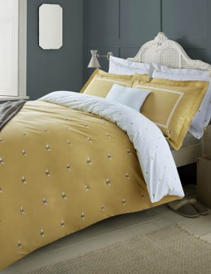 

Sophie Allport Pure Cotton Percale Bee Bedding Set - Mustard, Mustard