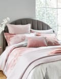 Housse de couette 100&nbsp;% coton satiné à motif magnolia