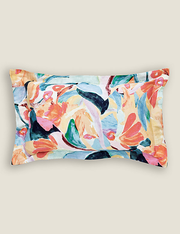 Pure Cotton Sateen Abstract Art Oxford Pillowcase - GR