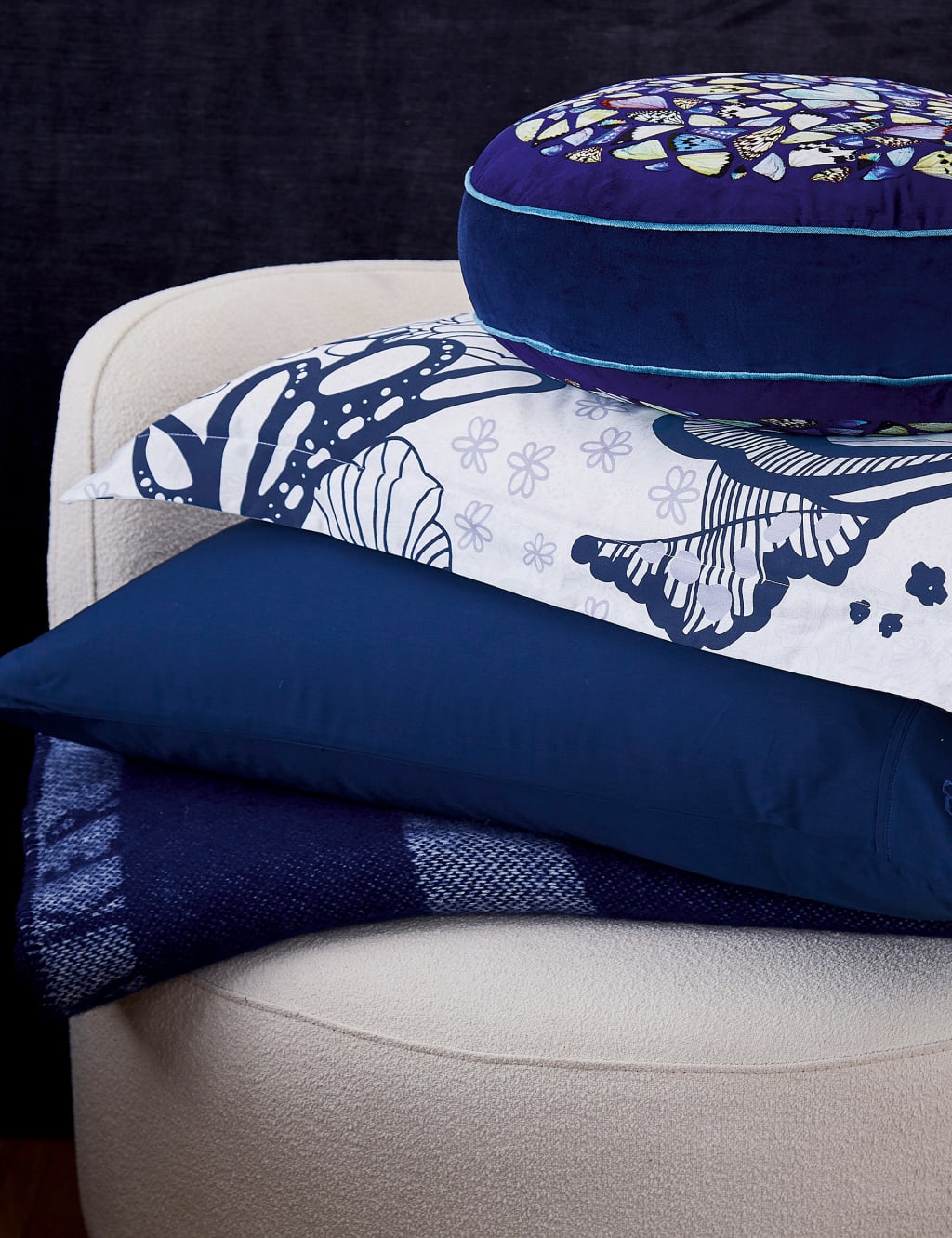 Pure Cotton Sateen Swirl Floral Duvet Cover image 4