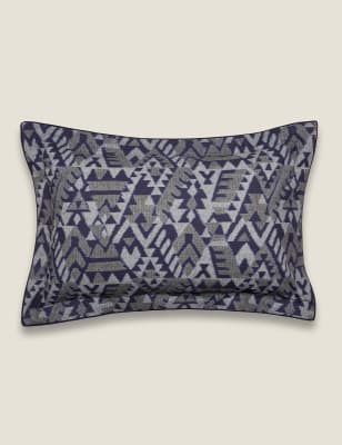 

Bedeck of Belfast Mazana - Funda de almohada Oxford de percal 100% algodón - Noche, Noche