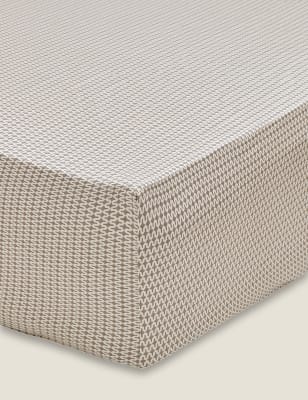 

Bedeck of Belfast Spannbettlaken aus Baumwollsatin „Asha“ (Fadenzahl 200) - Grey Mix, Grey Mix