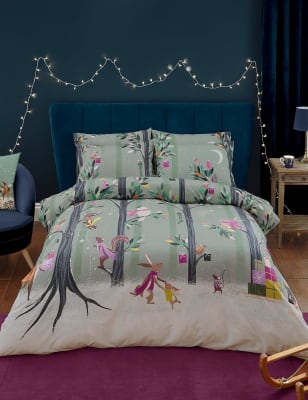 

Sara Miller Pure Cotton Percale Woodland Tales Bedding Set - Dusted Mint, Dusted Mint