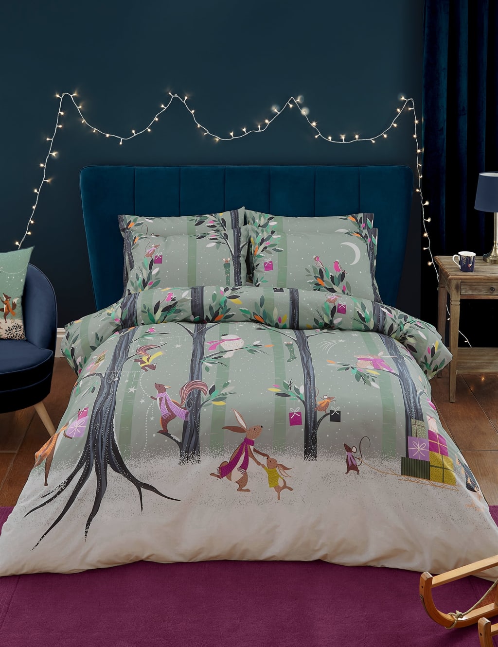 Pure Cotton Percale Woodland Tales Bedding Set image 1