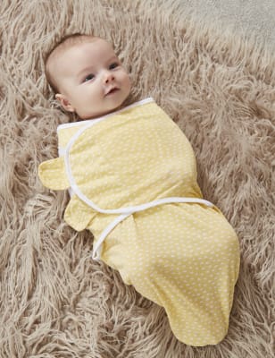 3 pak Katun Murni Set Swaddles Safe Night - ID