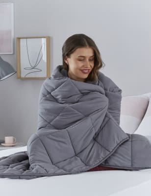 

Silentnight Wellbeing 9kg Weighted Blanket - Charcoal, Charcoal