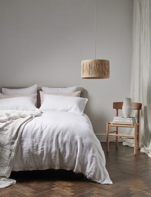 

Bedfolk Bettbezug aus 100 % Leinen - White, White