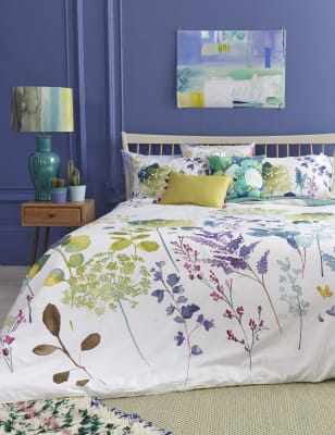 

Bluebellgray Pure Cotton Botanical Bedding Set - Multi, Multi