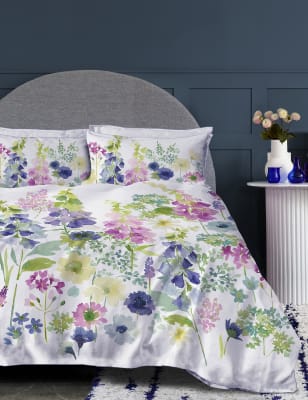 Bluebellgray Pure Cotton Foxglove Bedding Set - 5FT - Multi, Multi