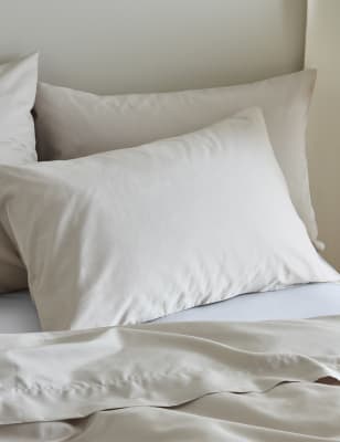 2 Pack Pure Cotton Sateen Luxe Pillowcases