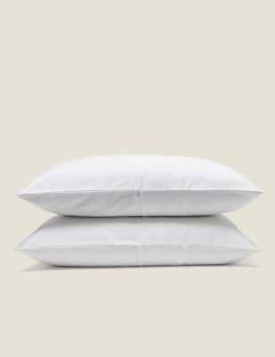 

Bedfolk Pack de 2 fundas de almohada premium de satén 100% algodón - Blanco, Blanco