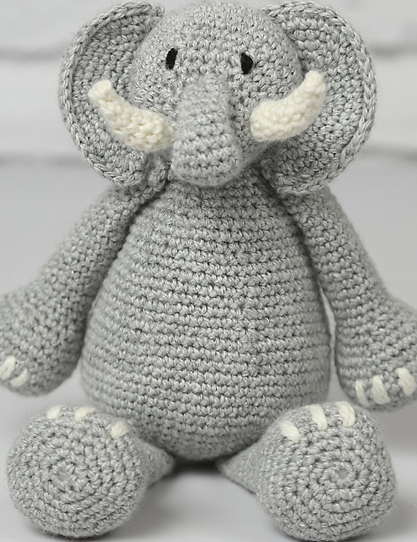 Kit de crochet en laine à motif éléphant - CH