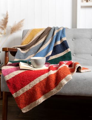 Rainbow Blanket Knitting Kit