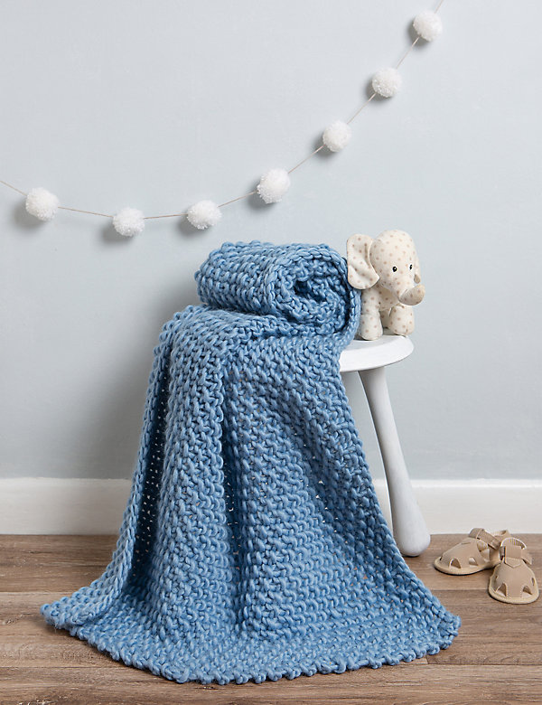 Louis Baby Blanket Knitting Kit - GR