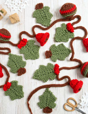 

Wool Couture Christmas Garland Knitting Kit - Multi, Multi
