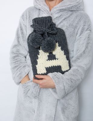 Wool Couture Monogram Water Bottle Knitting Kit - Grey Mix, Grey Mix