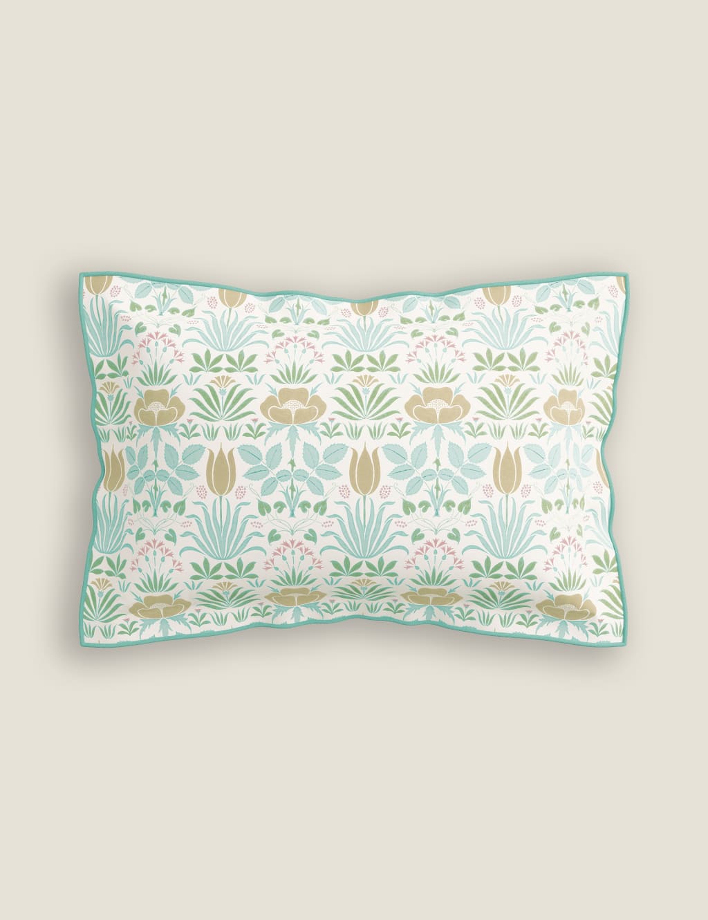 Cotton Percale Voysey Anselm Pillowcase
