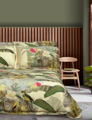 

Timorous Beasties Merian - Ropa de cama 100% algodón con estampado de palmeras - Multi, Multi