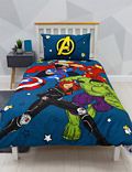 Σετ κλινοσκεπάσματα για μονό κρεβάτι Avengers™ από σύμμεικτο βαμβάκι