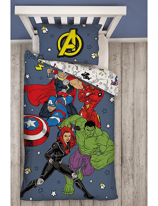 Cotton Blend Avengers™ Single Bedding Set - TT