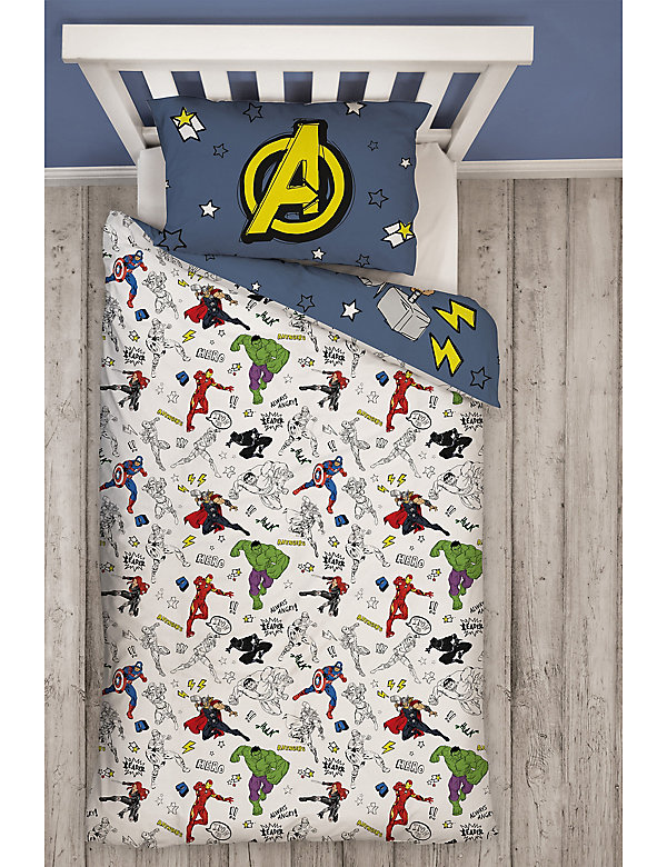 Cotton Blend Avengers™ Single Bedding Set - SE