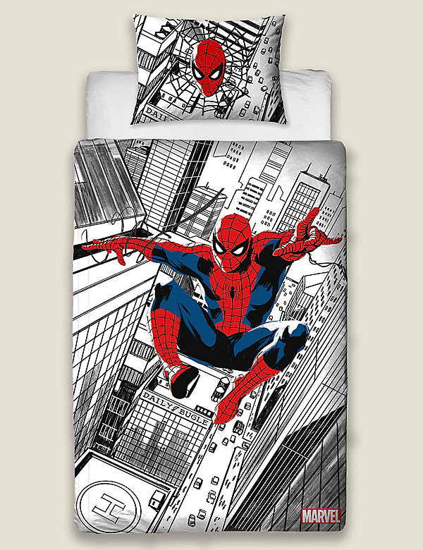 Σετ κλινοσκεπάσματα Spider-Man™ για μονό κρεβάτι από σύμμεικτο βαμβάκι - GR