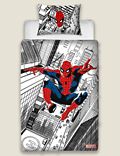 Parure de lit simple en coton mélangé à motif Spider-Man™