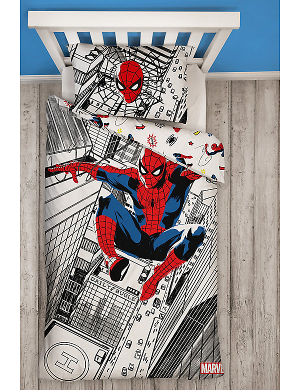 Σετ κλινοσκεπάσματα Spider-Man™ για μονό κρεβάτι από σύμμεικτο βαμβάκι - GR