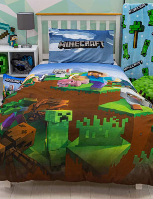 minecraft bedding set single