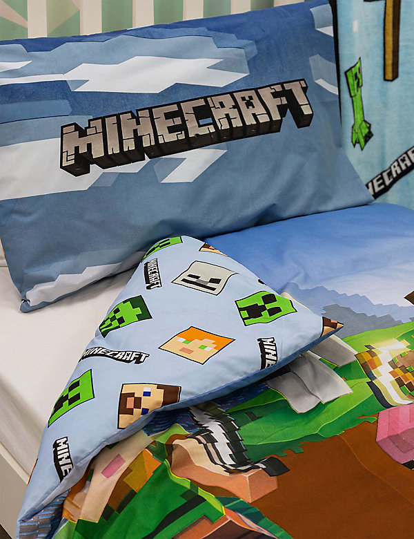 Cotton Blend Minecraft™ Bedding Set - SE
