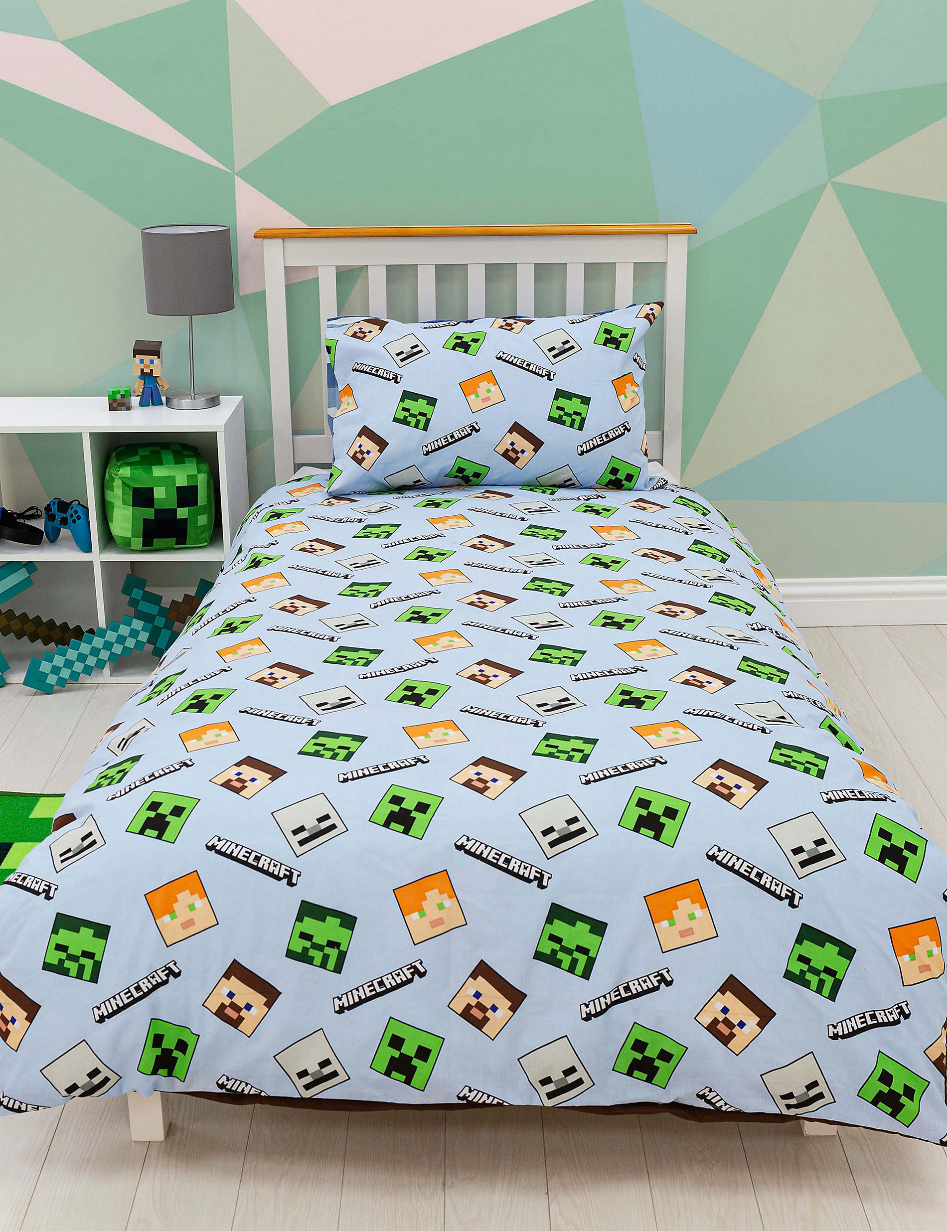 Cotton Blend Minecraft™ Bedding Set