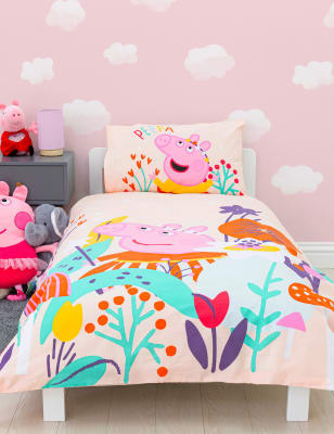 Peppa Pig™-beddengoedset van katoenmix | M&S