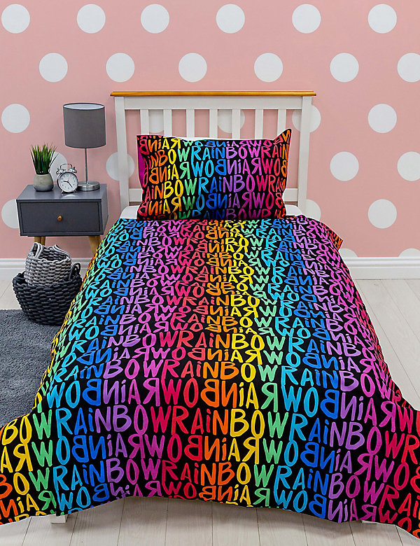 Σετ κλινοσκεπάσματα Rainbow High™ για μονό κρεβάτι από σύμμεικτο βαμβάκι - GR