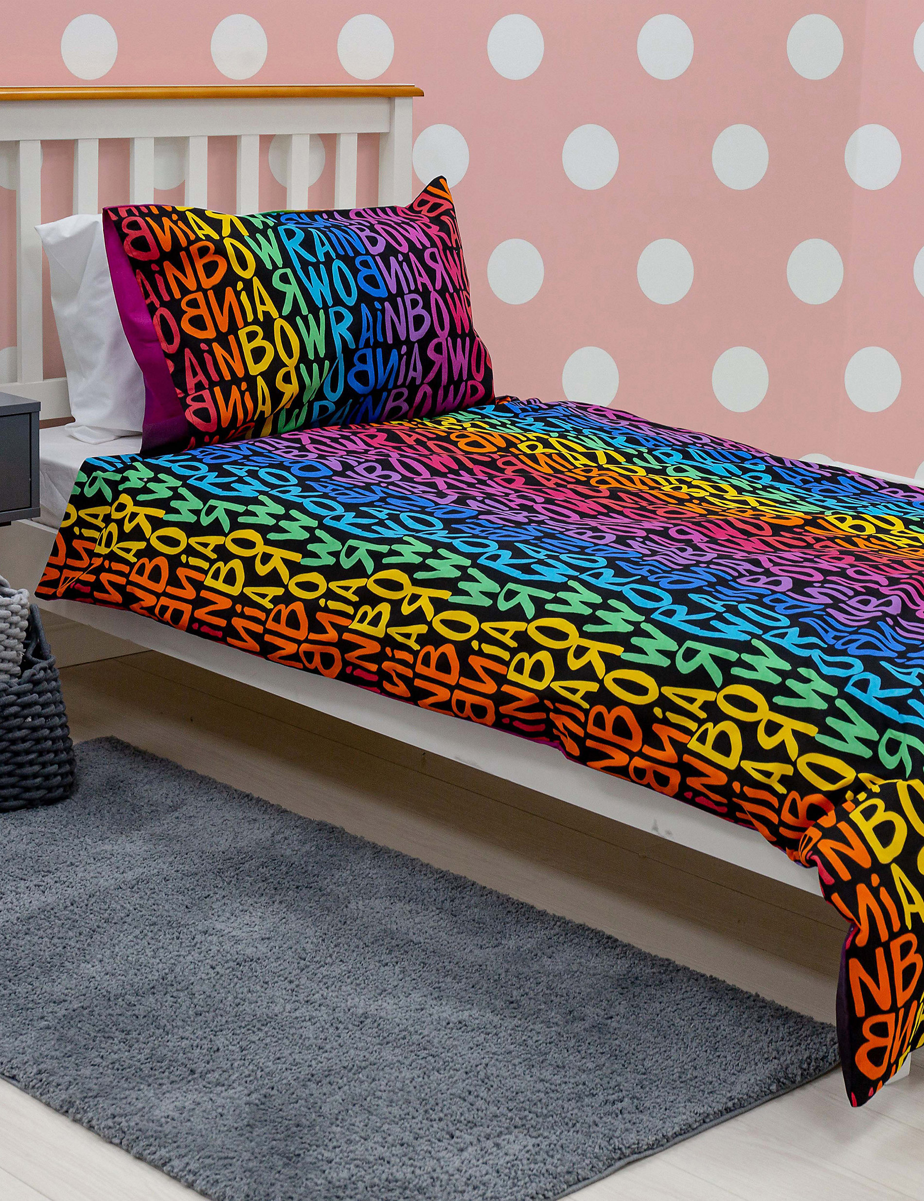 Σετ κλινοσκεπάσματα Rainbow High™ για μονό κρεβάτι από σύμμεικτο βαμβάκι