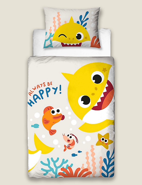 Jugar con Favor Adiós Ropa de cama para niños pequeños con algodón con diseño de Baby Shark™ |  M&S ES