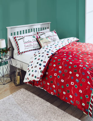 cot bed xmas bedding